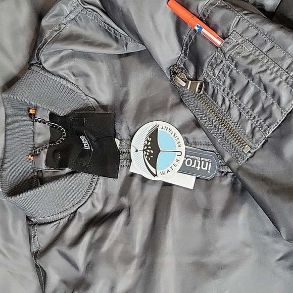 Intro Bomber Jackets From Dillard's, Charcole Gray With Quilted Lining - Picture 13 of 14